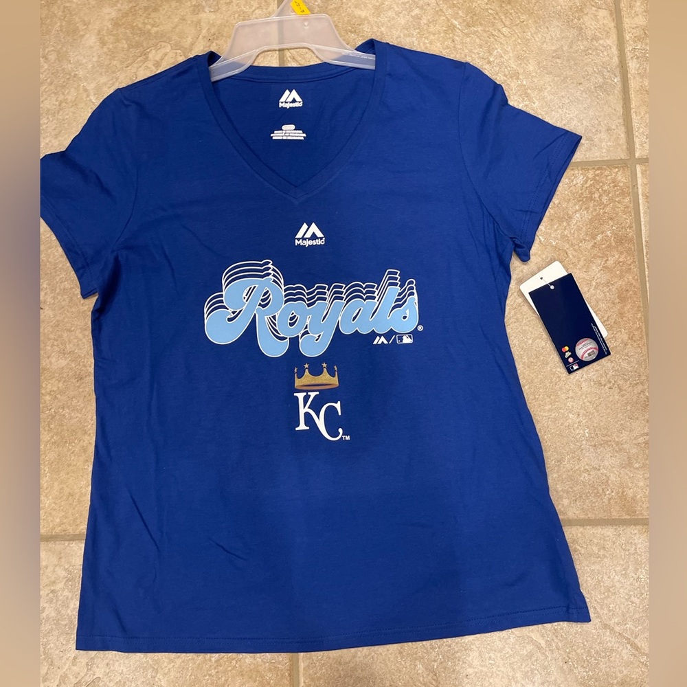 Kansas City Royals V-Neck Baseball Tee